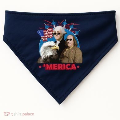 Merica Patriotic Party USA-Made Doggie Bandana