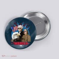 Merica Patriotic Party Button thumb 0