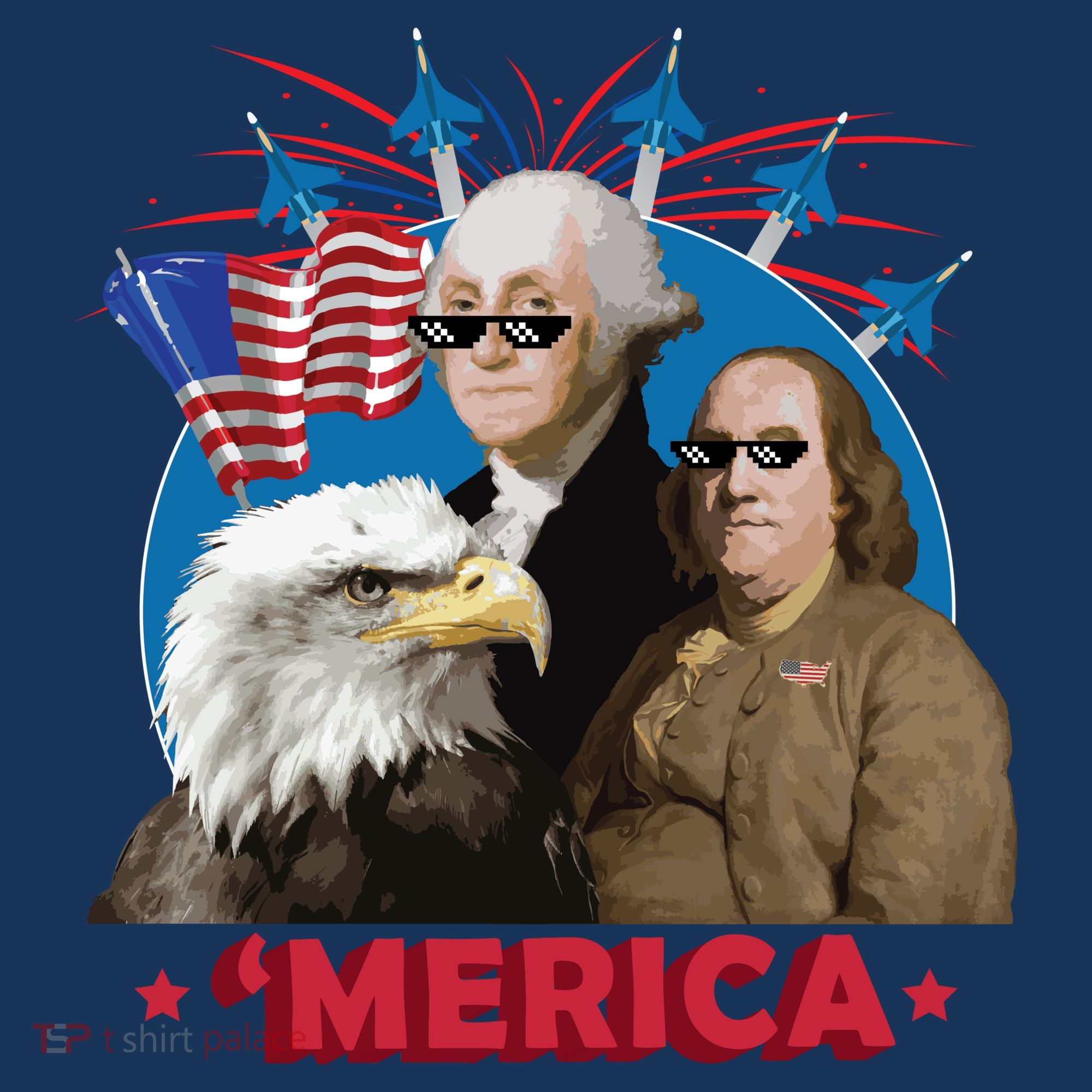 Merica Patriotic Party Women's Hoodie