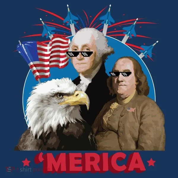 Merica Patriotic Party Women's Hoodie