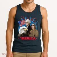 Merica Patriotic Party Tank Top thumb 3