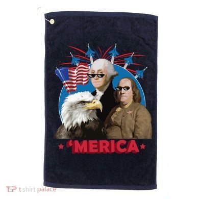 Merica Patriotic Party Golf Towel