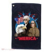 Merica Patriotic Party Golf Towel thumb 0