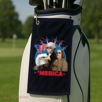 Merica Patriotic Party Golf Towel thumb 2