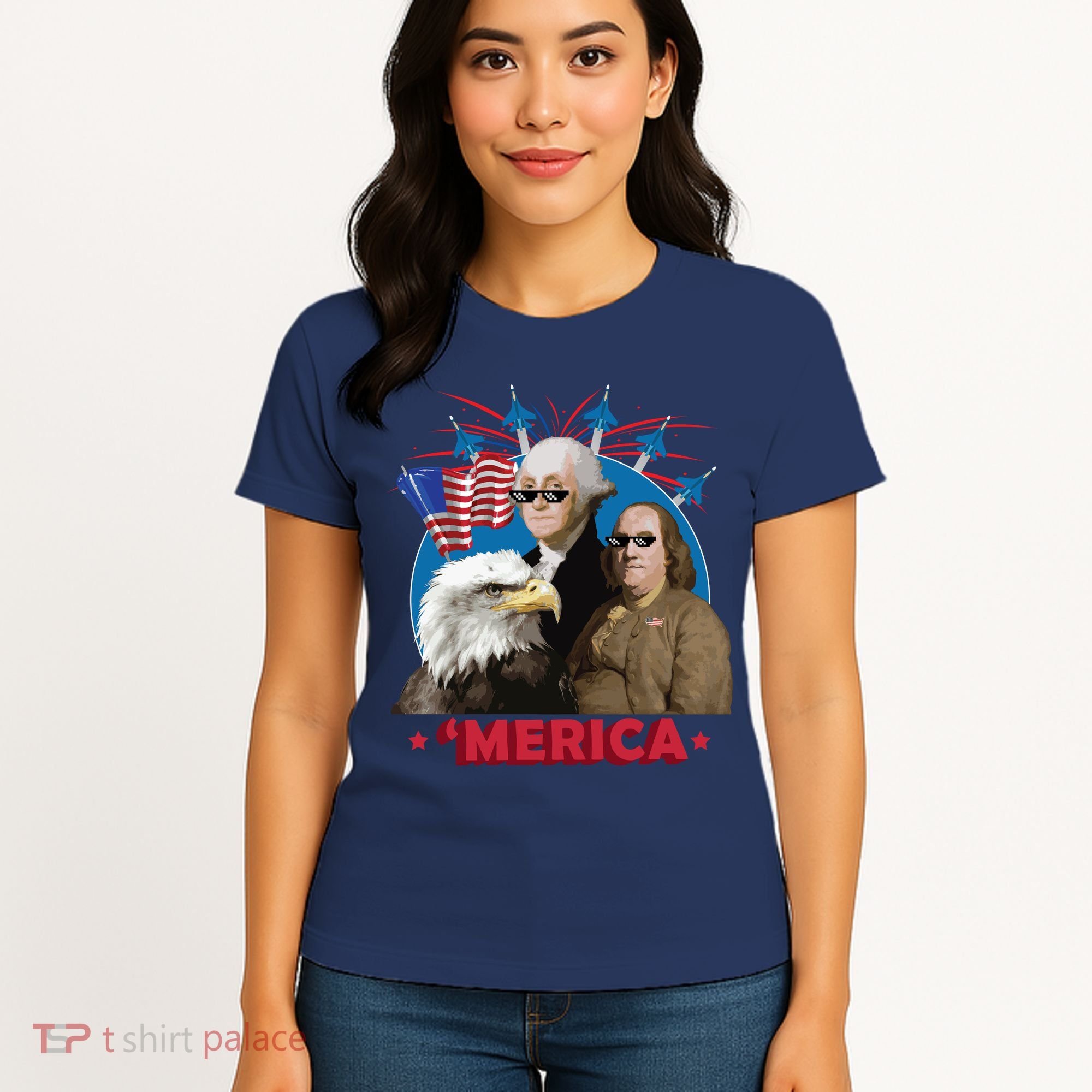 Merica Patriotic Party Women's T-Shirt