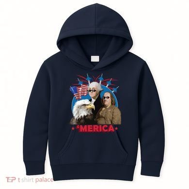 Merica Patriotic Party Kids Hoodie