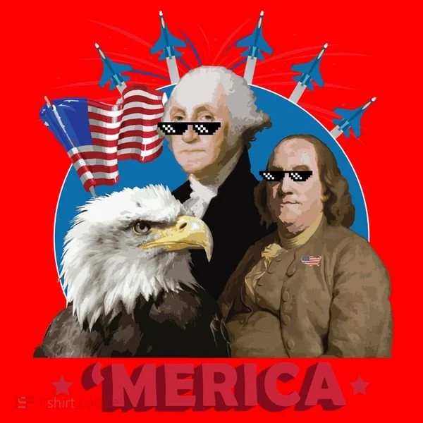 Merica Patriotic Party Santa Hat