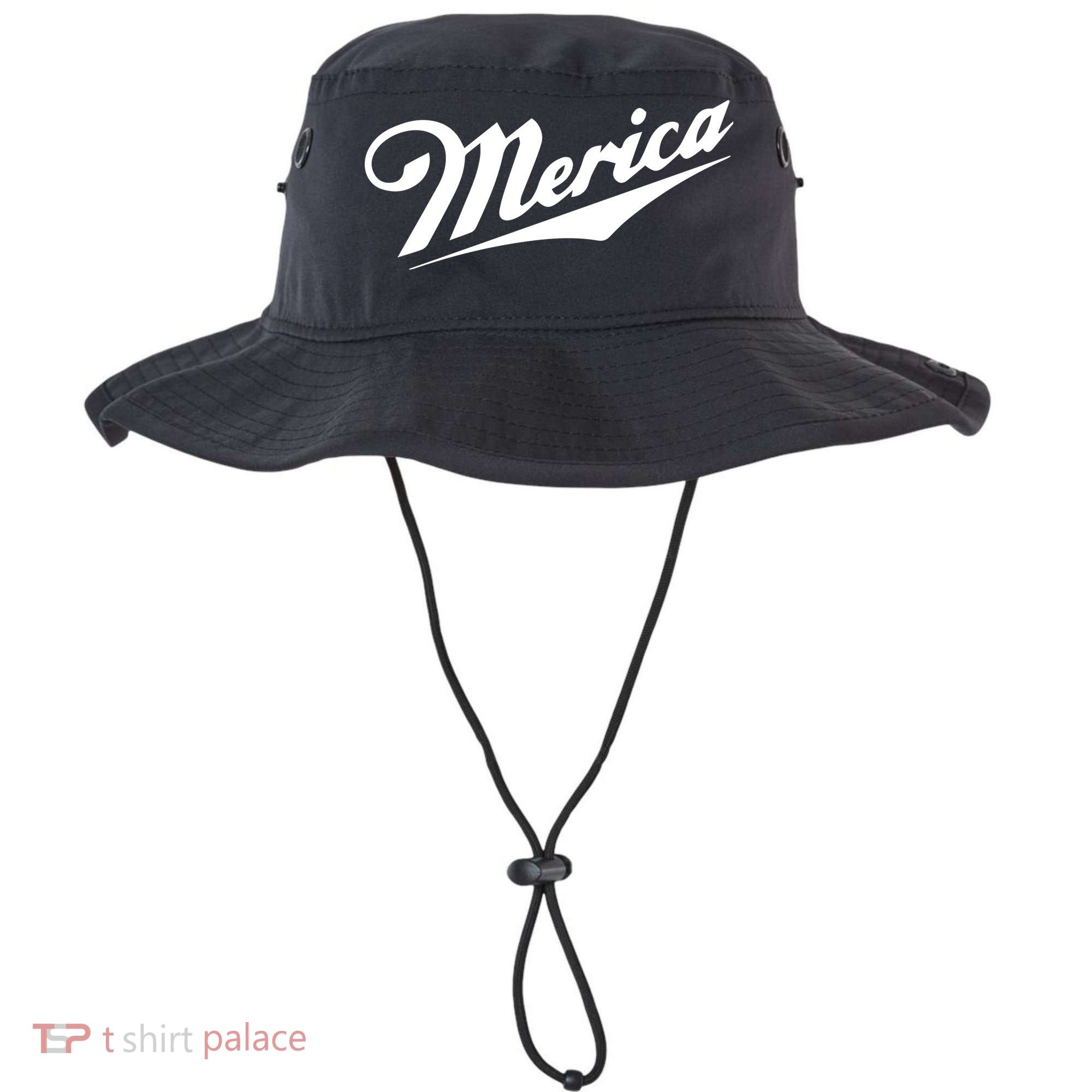 Merica Simple Logo Bucket Hat