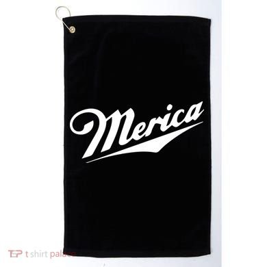 Merica Simple Logo Golf Towel