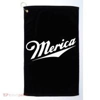 Merica Simple Logo Golf Towel thumb 0