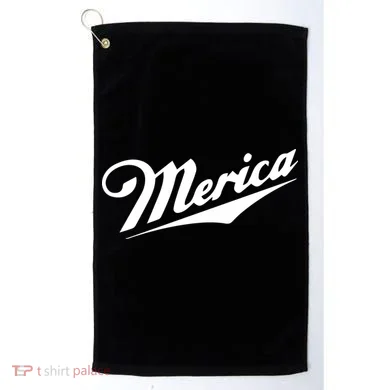 Merica Simple Logo Golf Towel
