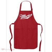 Merica Simple Logo Apron thumb 0
