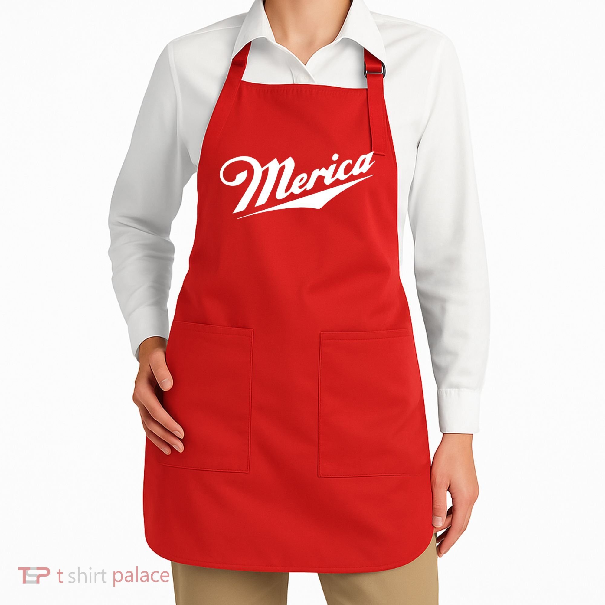 Merica Simple Logo Apron