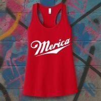 Merica Simple Logo Women's Tank Top thumb 3