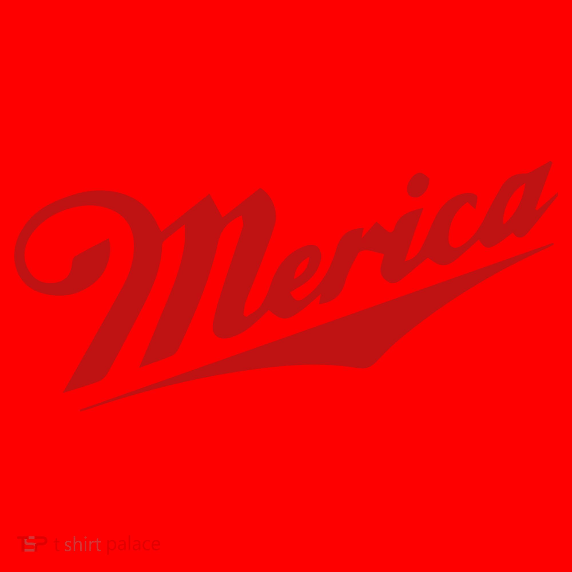 Merica Simple Logo Santa Hat