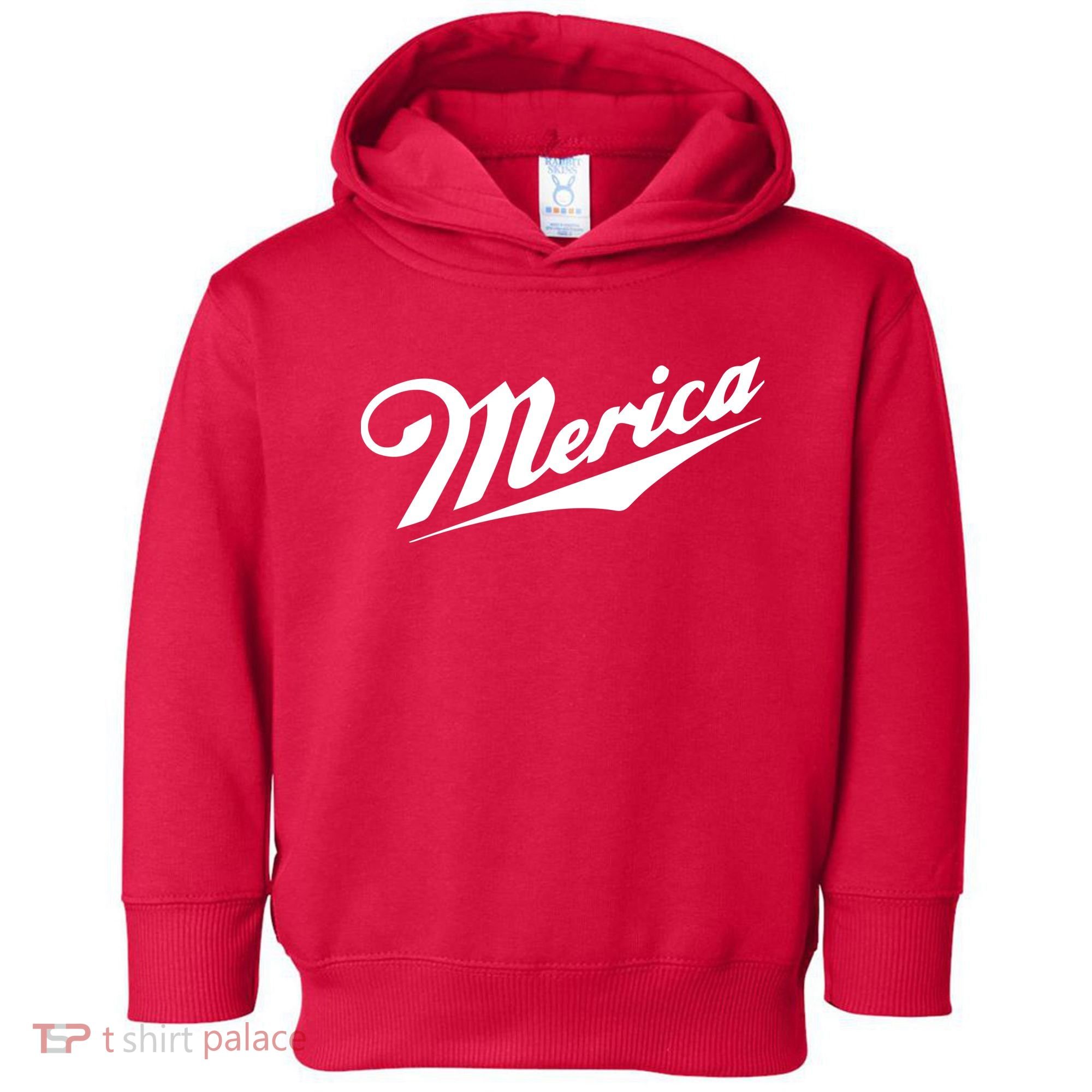 Merica Simple Logo Toddler Hoodie