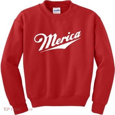Merica Simple Logo Kids Sweatshirt