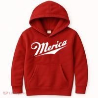 Merica Simple Logo Kids Hoodie thumb 0
