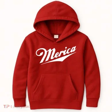 Merica Simple Logo Kids Hoodie