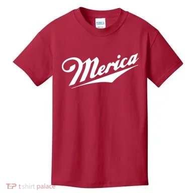 Merica Simple Logo Kids T-Shirt