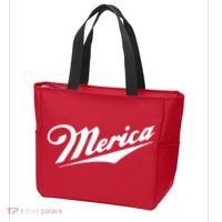 Merica Simple Logo Tote Bag thumb 3