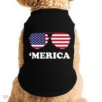 Merica Sun Glasses Shades USA Flag Doggie Tank thumb 0