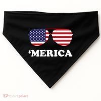Merica Sun Glasses Shades USA Flag USA-Made Doggie Bandana thumb 0