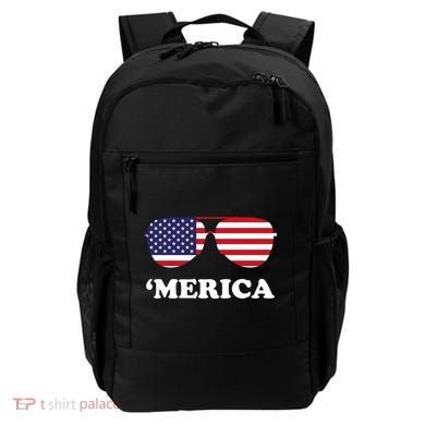 Merica Sun Glasses Shades USA Flag Backpack