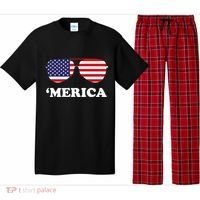 Merica Sun Glasses Shades USA Flag Pajama Set thumb 0