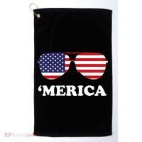 Merica Sun Glasses Shades USA Flag Golf Towel thumb 0