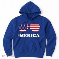Merica Sun Glasses Shades USA Flag Hoodie thumb 0
