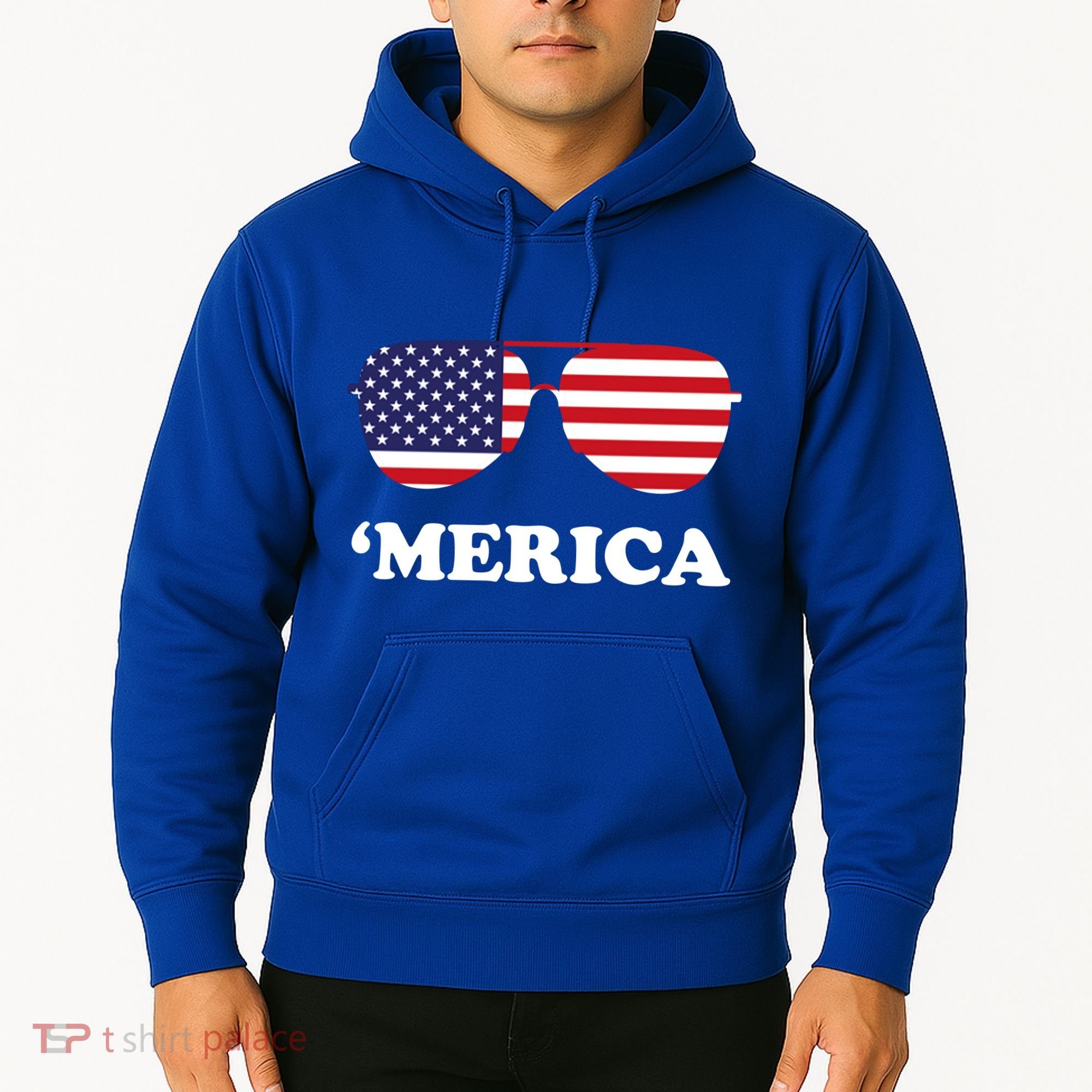 Merica Sun Glasses Shades USA Flag Hoodie