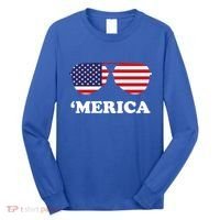 Merica Sun Glasses Shades USA Flag Long Sleeve Shirt thumb 0