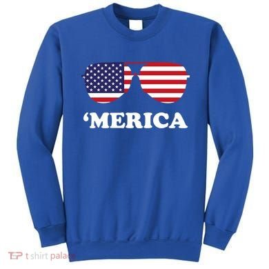 Merica Sun Glasses Shades USA Flag Sweatshirt