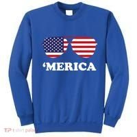 Merica Sun Glasses Shades USA Flag Sweatshirt thumb 0