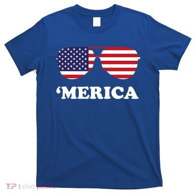 Merica Sun Glasses Shades USA Flag T-Shirt