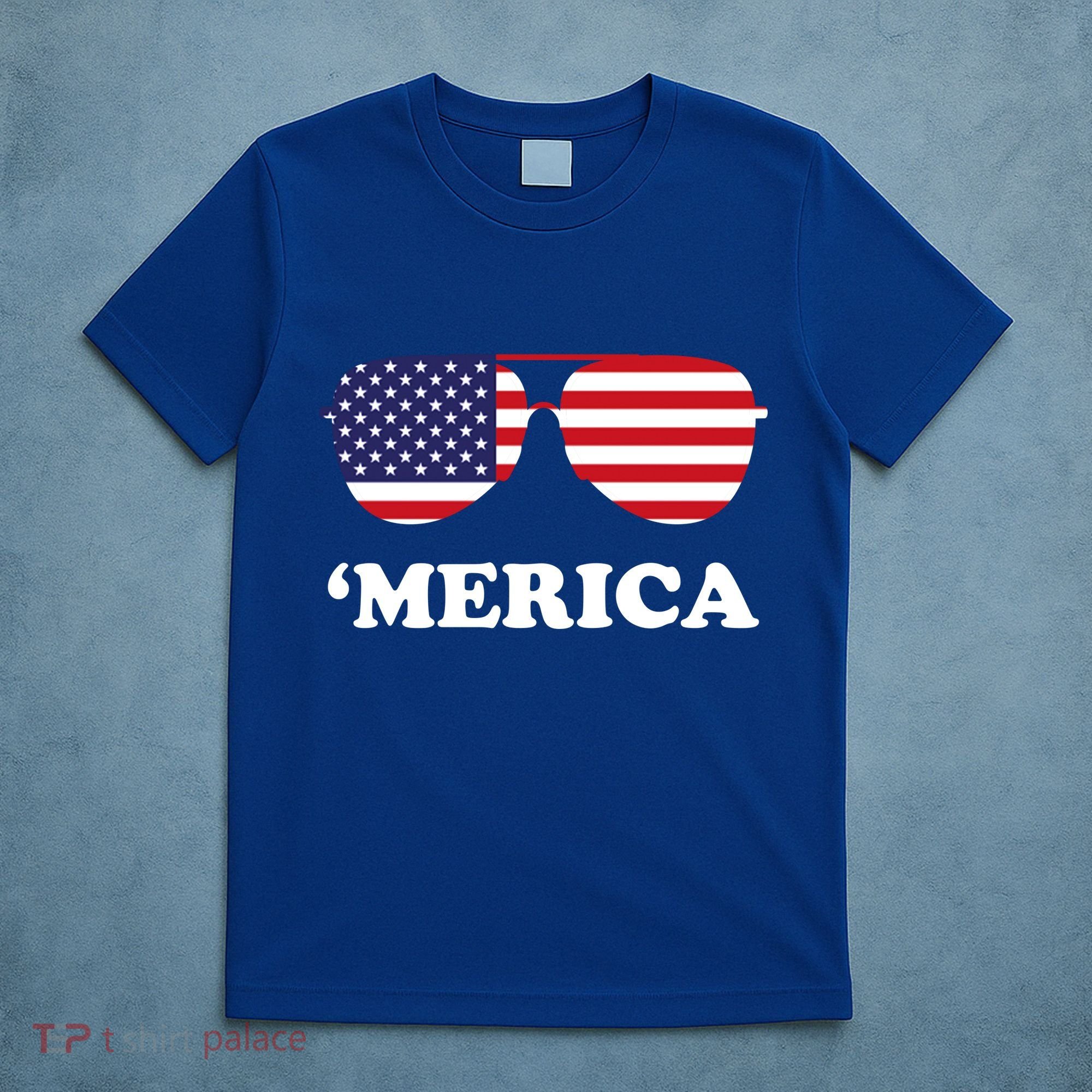Merica Sun Glasses Shades USA Flag T-Shirt