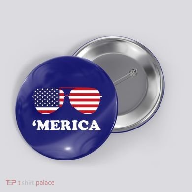 Merica Sun Glasses Shades USA Flag Button
