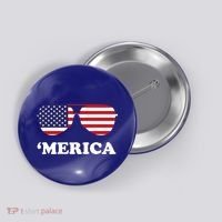Merica Sun Glasses Shades USA Flag Button thumb 0