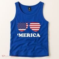 Merica Sun Glasses Shades USA Flag Tank Top thumb 2