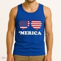 Merica Sun Glasses Shades USA Flag Tank Top thumb 3