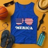 Merica Sun Glasses Shades USA Flag Tank Top thumb 4