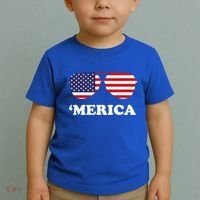 Merica Sun Glasses Shades USA Flag Toddler T-Shirt thumb 2