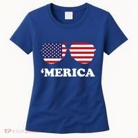 Merica Sun Glasses Shades USA Flag Women's T-Shirt thumb 0
