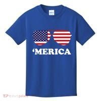 Merica Sun Glasses Shades USA Flag Kids T-Shirt thumb 0