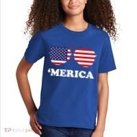 Merica Sun Glasses Shades USA Flag Kids T-Shirt thumb 2