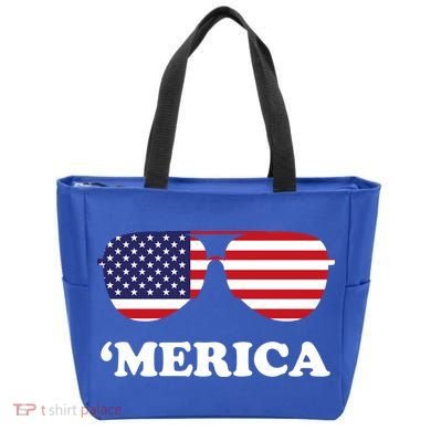Merica Sun Glasses Shades USA Flag Tote Bag