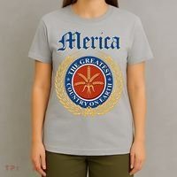 Merica The Greatest Country On Earth Beer Label  T-Shirt thumb 4