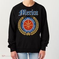 Merica The Greatest Country On Earth Beer Label  Women's Sweatshirt thumb 0