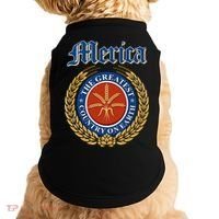 Merica The Greatest Country On Earth Beer Label  Doggie Tank thumb 0